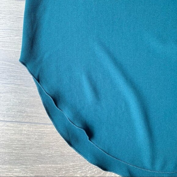 Aritzia Wilfred Sevres Blouse Tank top Sleeveless Zip Back Dark Green Size XS - Picture 7 of 16